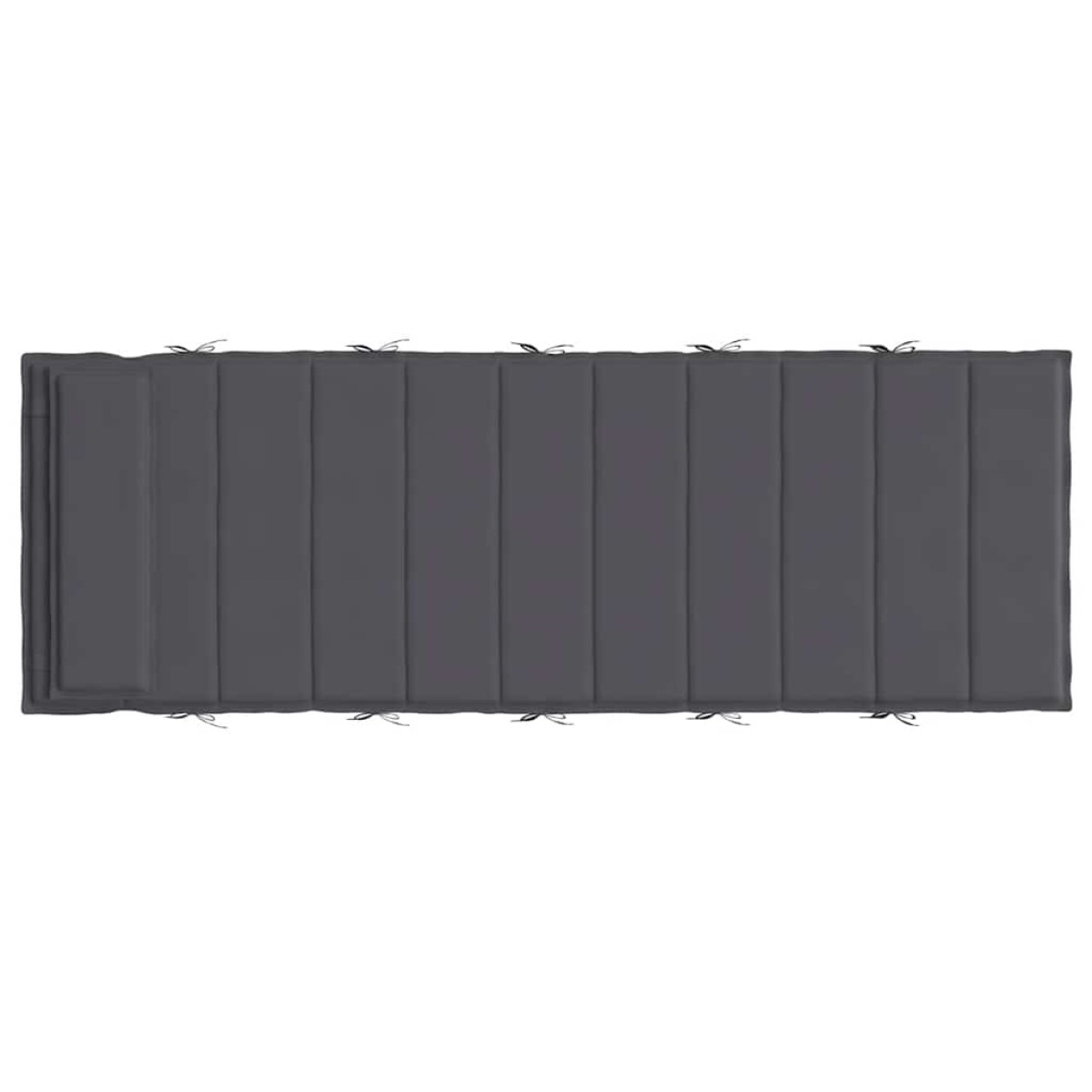 vidaXL Μαξιλάρι Ξαπλώστρας Ανθρακί 180 x 60 x 3 εκ. από Ύφασμα Oxford