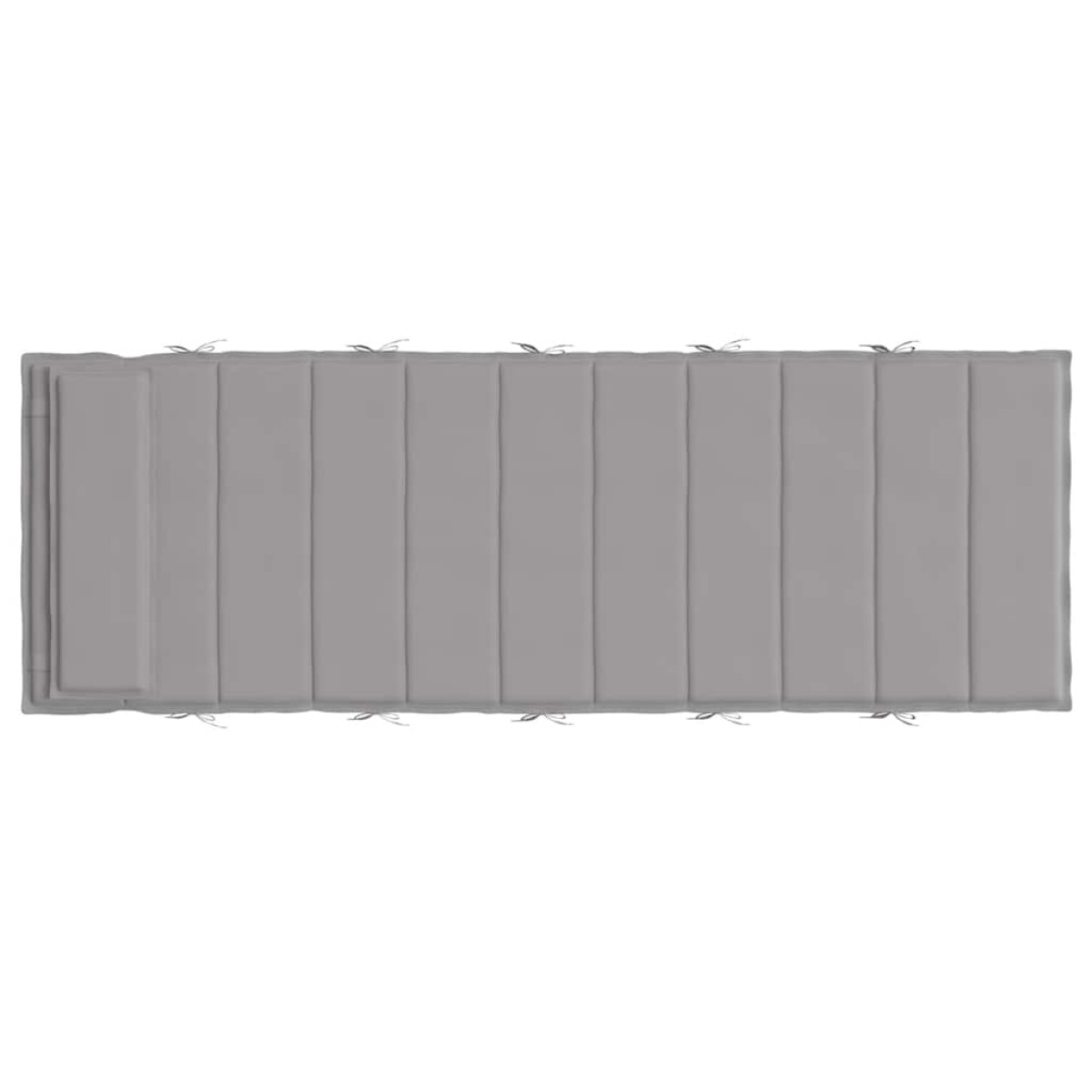 vidaXL Μαξιλάρι Ξαπλώστρας Γκρι 180 x 60 x 3 εκ. από Ύφασμα Oxford
