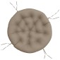 vidaXL Μαξιλάρι Στρογγυλό Taupe Ø 100 x 11 εκ. από Ύφασμα Oxford