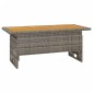 vidaXL Τραπέζι Κήπου Γκρι 100x50x43/63 εκ. Μασίφ Ακακία & Συνθ. Ρατάν