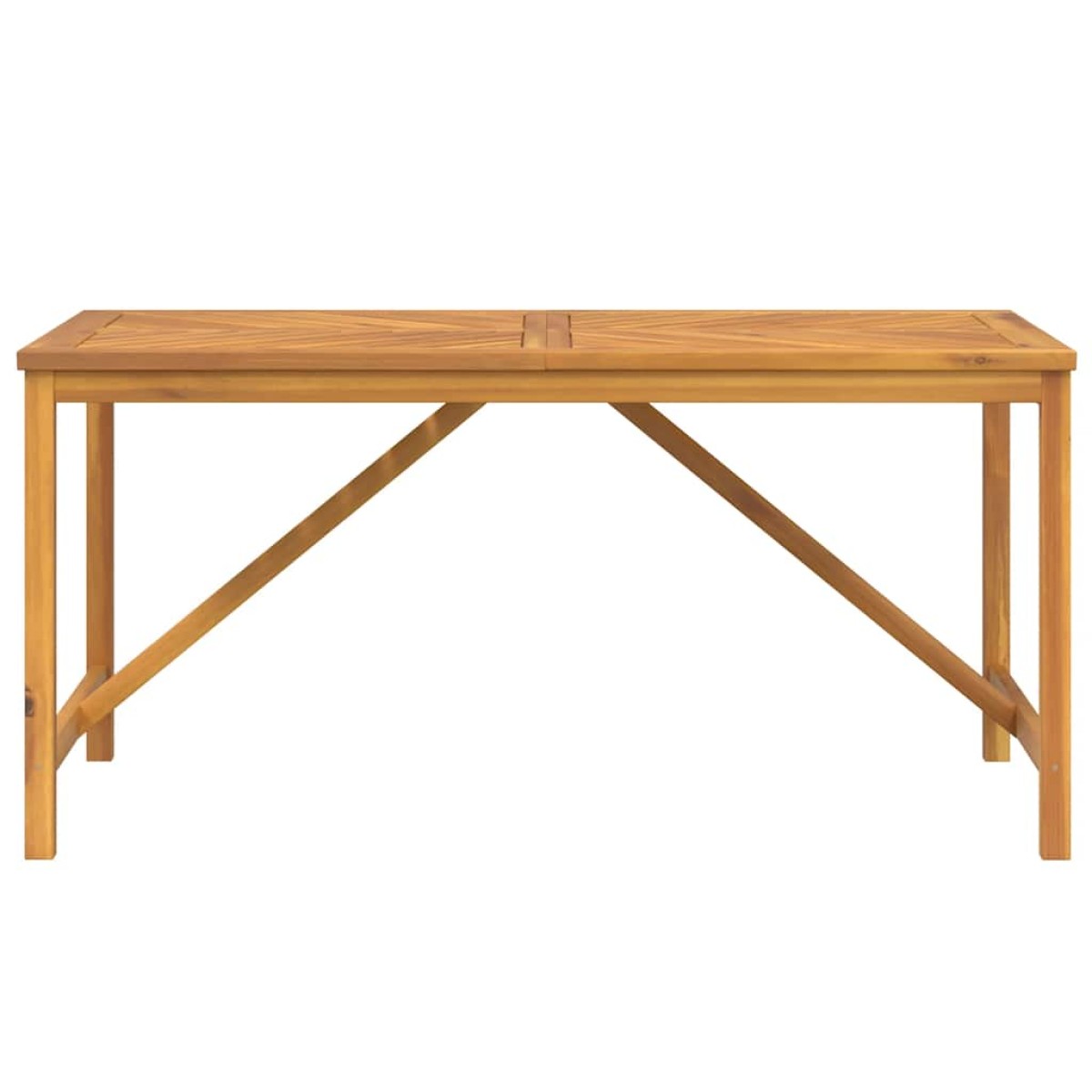 vidaXL Τραπεζαρία Κήπου 150 x 90 x 74 εκ. από Μασίφ Ξύλο Ακακίας