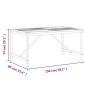 vidaXL Τραπεζαρία Κήπου 150 x 90 x 74 εκ. από Μασίφ Ξύλο Ακακίας