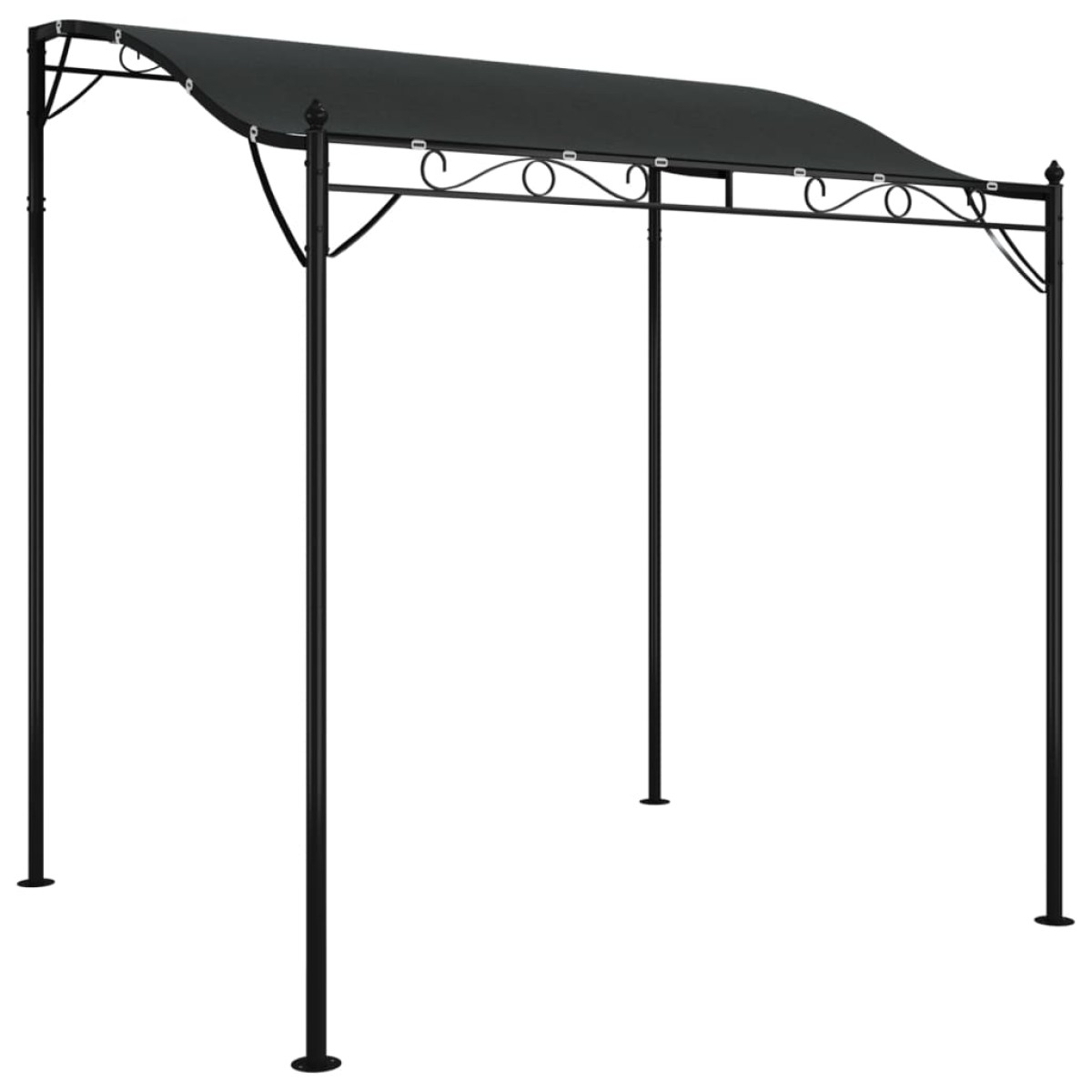 vidaXL Τέντα Ανθρακί 2 x 2,3 μ. 180 γρ./μ² από Ύφασμα και Ατσάλι