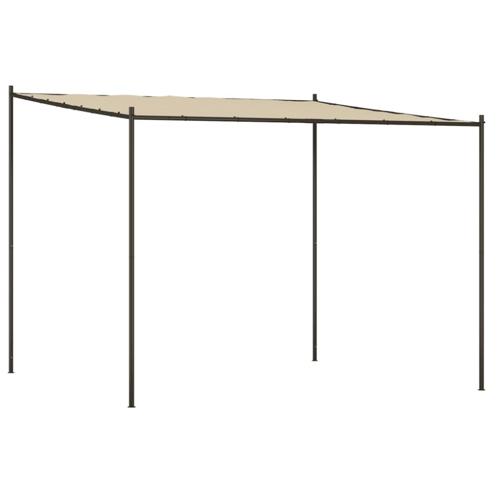 vidaXL Κιόσκι Μπεζ 3x3 μ. 180 γρ/μ² από Ύφασμα και Ατσάλι