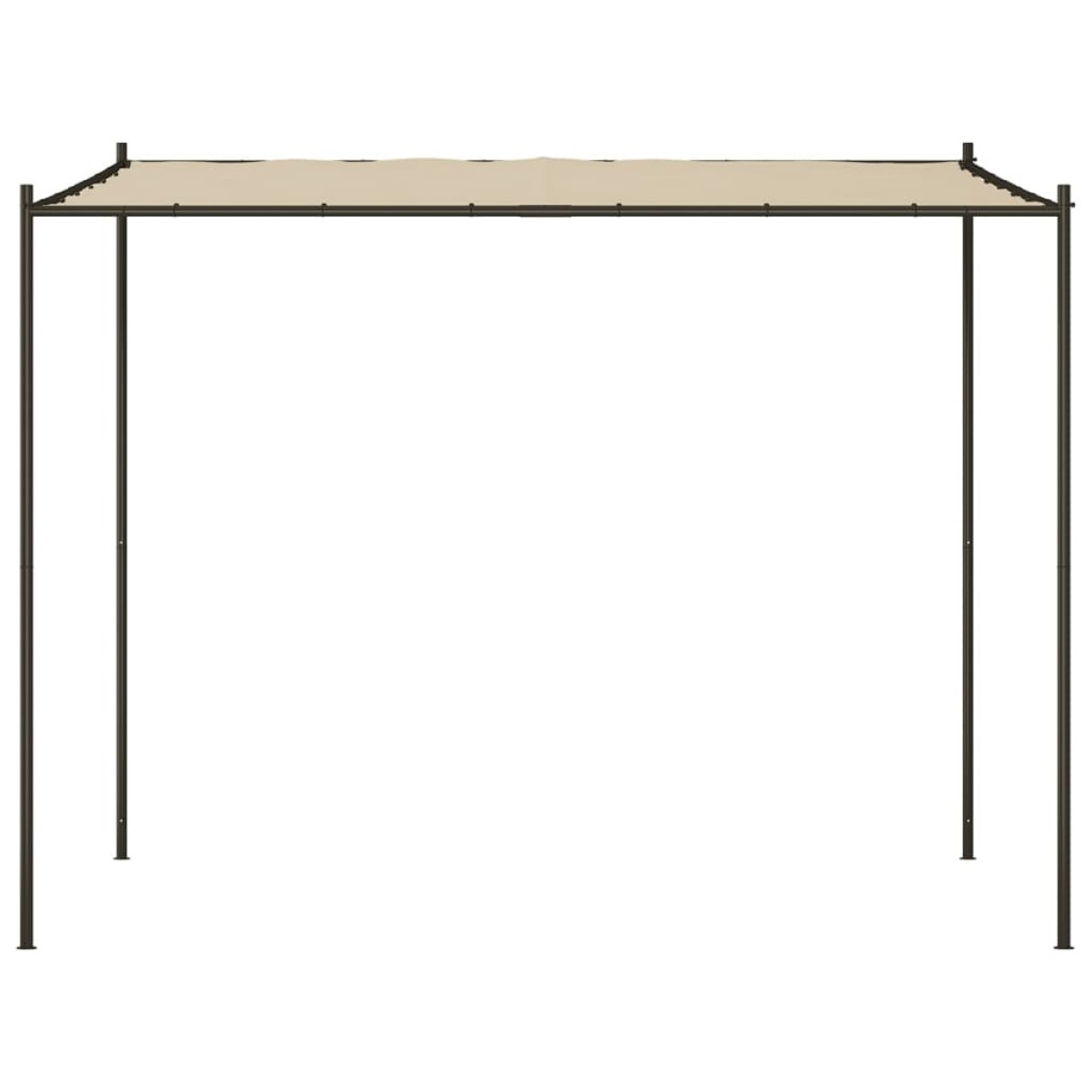 vidaXL Κιόσκι Μπεζ 3x3 μ. 180 γρ/μ² από Ύφασμα και Ατσάλι