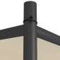 vidaXL Κιόσκι Μπεζ 3x3 μ. 180 γρ/μ² από Ύφασμα και Ατσάλι