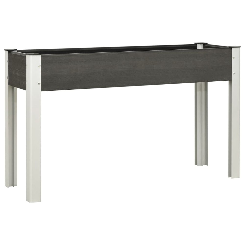 vidaXL Ζαρντινιέρα Κήπου Υπερυψωμένη Γκρι 120x 40 x 75 εκ. από WPC