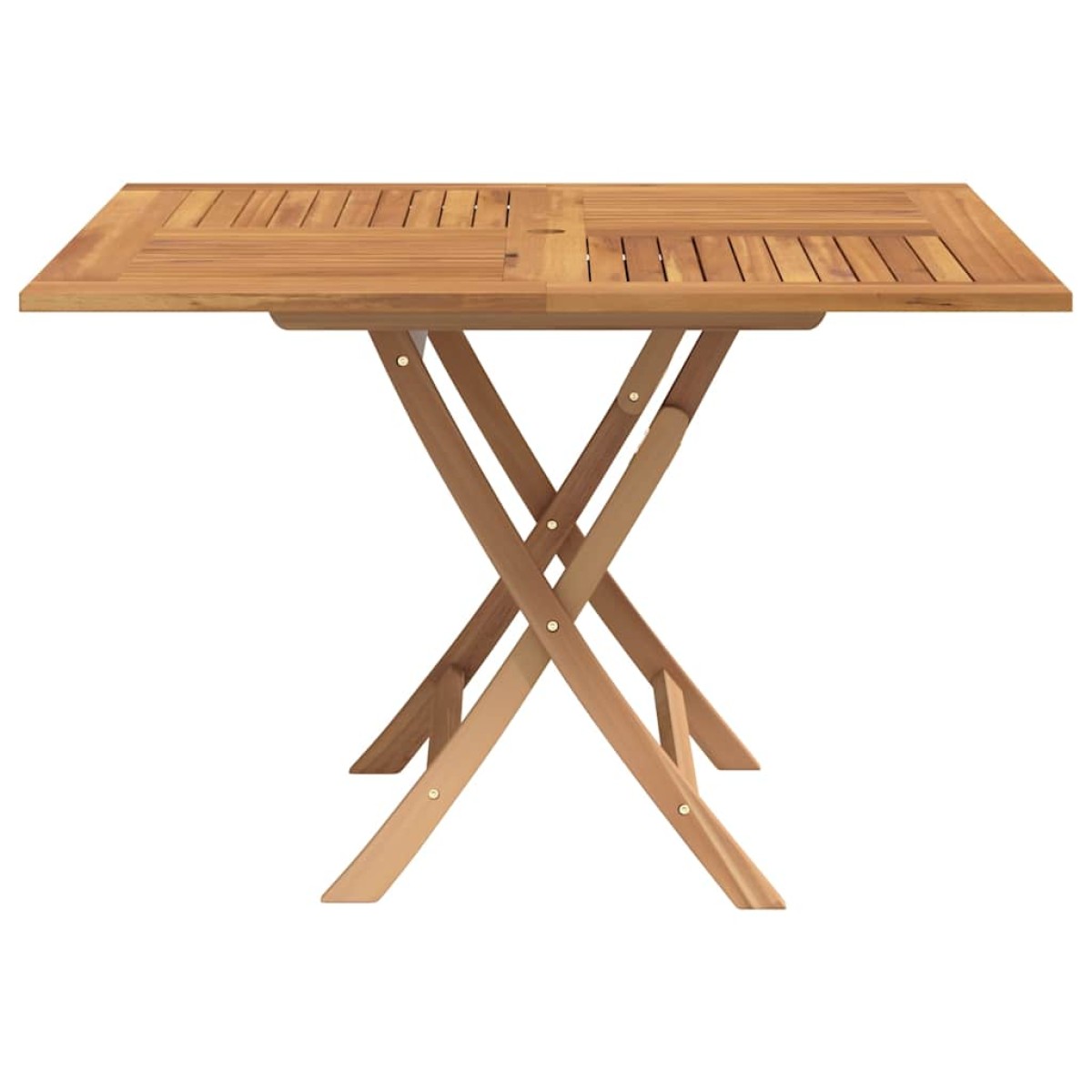 vidaXL Τραπέζι Κήπου Πτυσσόμενο 120 x 120 x 75 εκ. Μασίφ Ξύλο Teak