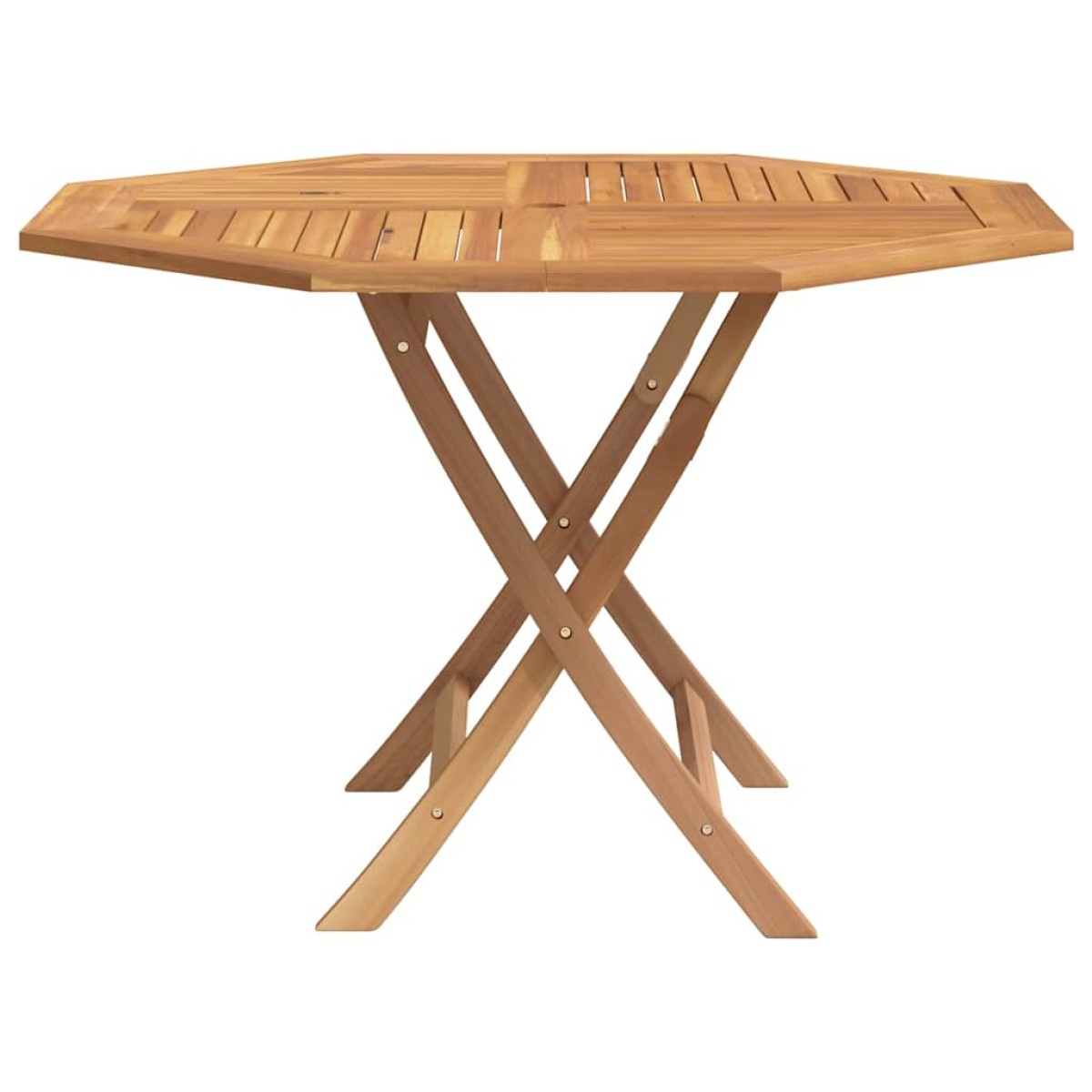 vidaXL Τραπέζι Κήπου Πτυσσόμενο 120 x 120 x 75 εκ. Μασίφ Ξύλο Teak