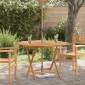 vidaXL Τραπέζι Κήπου Πτυσσόμενο 120 x 120 x 75 εκ. Μασίφ Ξύλο Teak