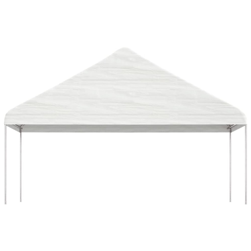 vidaXL Κιόσκι με Τέντα Λευκό 5,88 x 2,23 x 3,75 μ. από Πολυαιθυλένιο