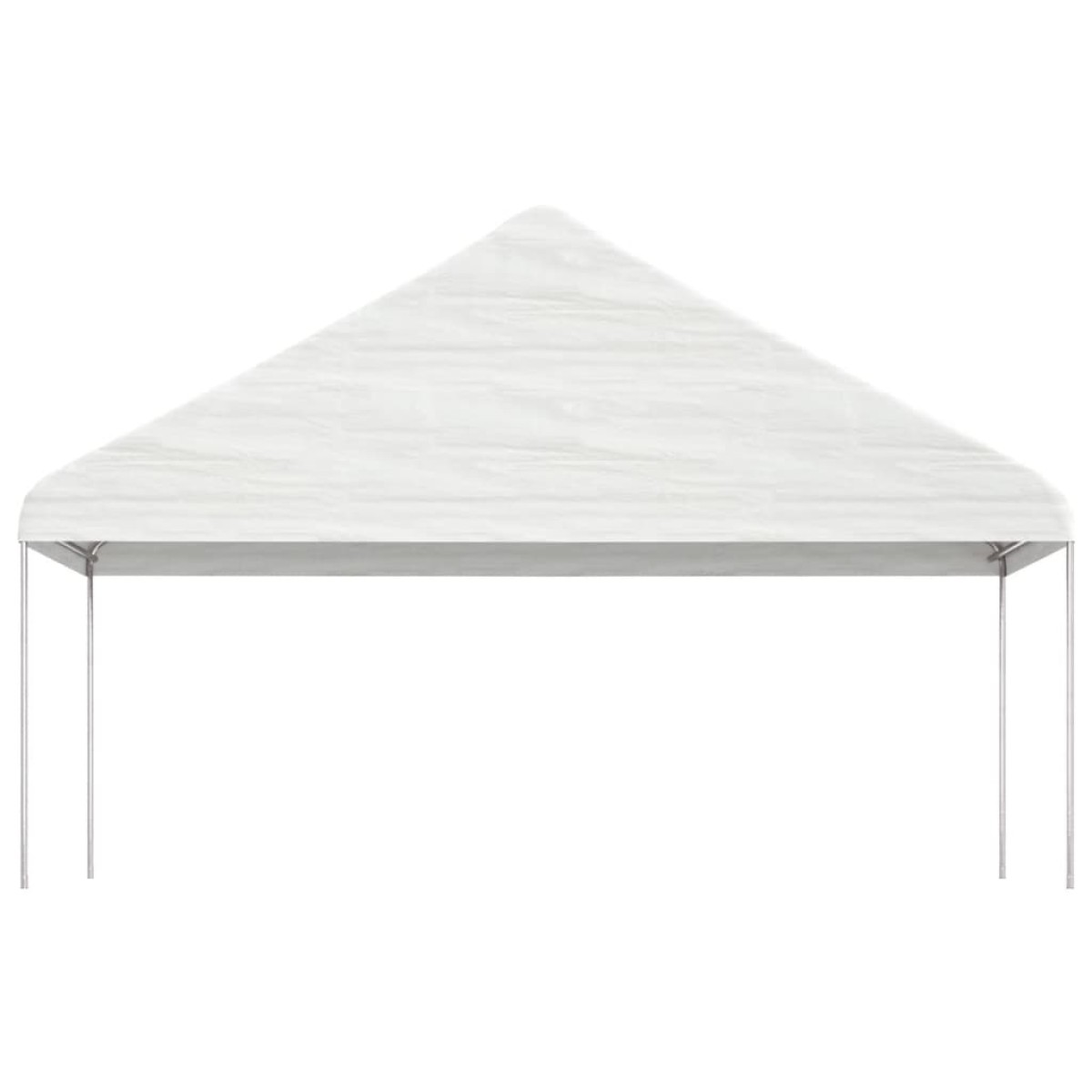 vidaXL Κιόσκι με Τέντα Λευκό 5,88 x 2,23 x 3,75 μ. από Πολυαιθυλένιο