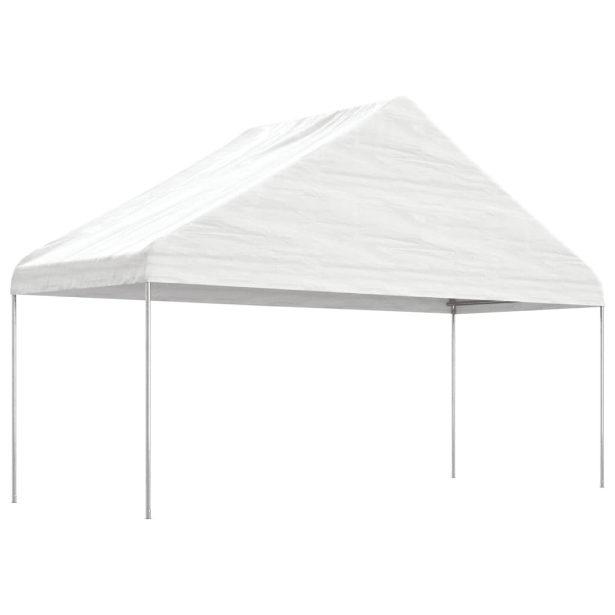 vidaXL Κιόσκι με Τέντα Λευκό 5,88 x 2,23 x 3,75 μ. από Πολυαιθυλένιο