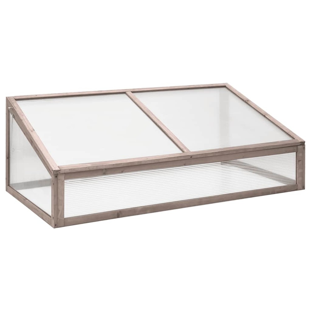 vidaXL Θερμοκήπιο Γκρι 110 x 56 x 39 εκ. από Ξύλο Ελάτης