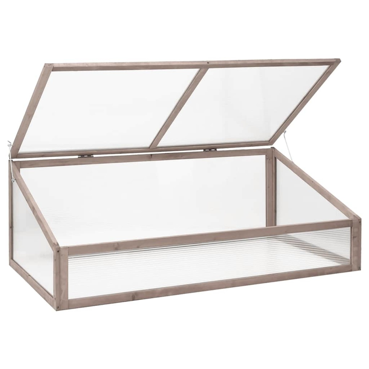 vidaXL Θερμοκήπιο Γκρι 110 x 58,5 x 39 εκ. από Ξύλο Ελάτης
