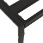 vidaXL Τραπεζάκι Κήπου Μαύρο 60 x 60 x 35 εκ. από Ατσάλι