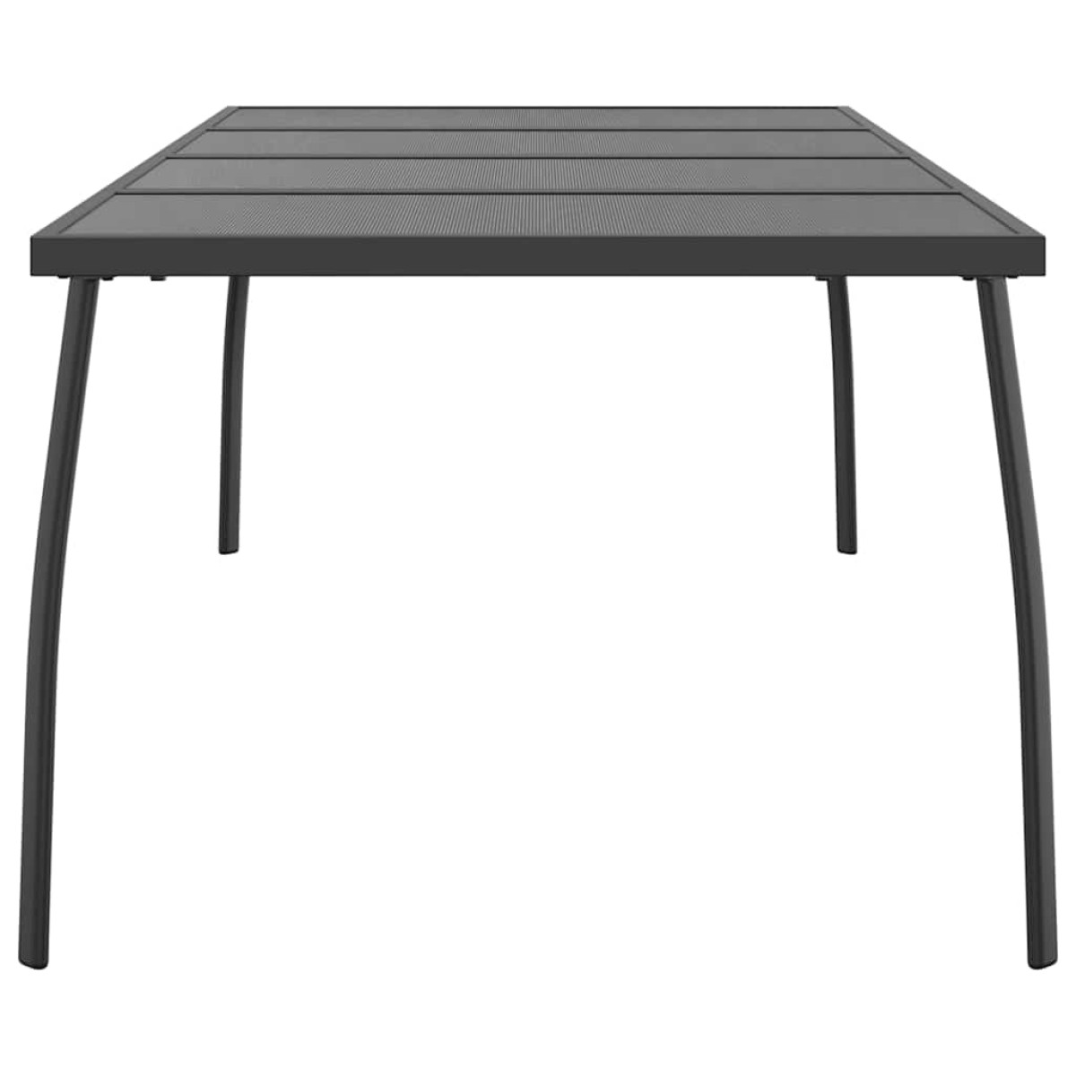 vidaXL Τραπέζι Κήπου Ανθρακί με Πλέγμα 200x100x72 εκ. Ατσάλινο