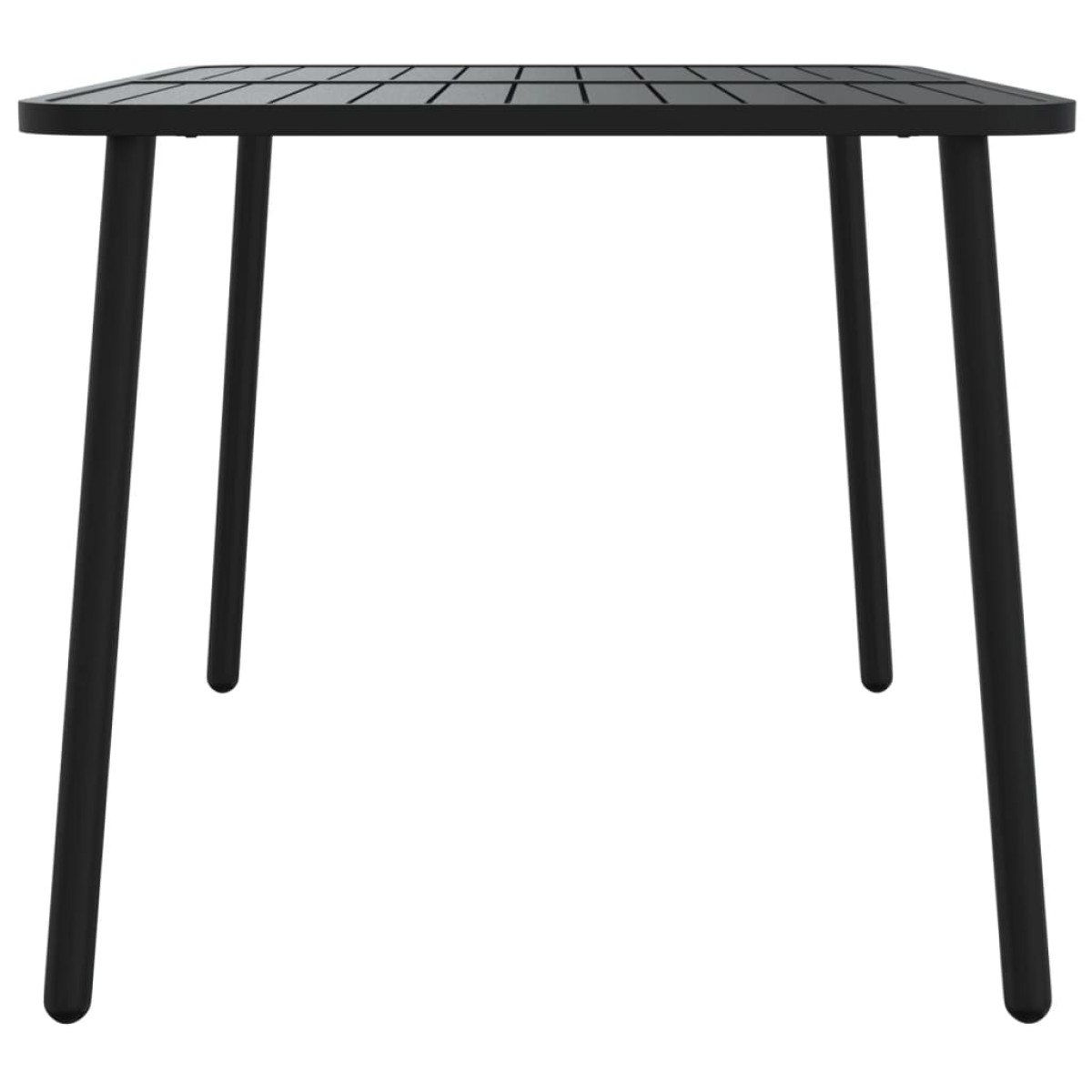 vidaXL Τραπέζι Κήπου Ανθρακί 110x80x71 εκ. Ατσάλινο