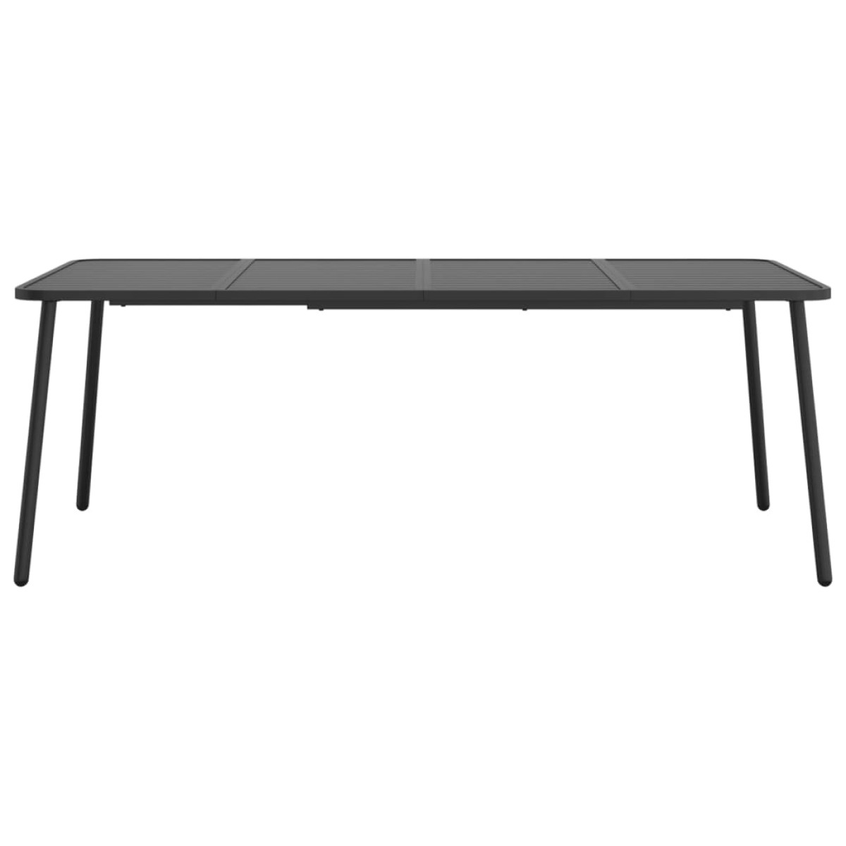 vidaXL Τραπέζι Κήπου Ανθρακί 200x100x71 εκ. Ατσάλινο