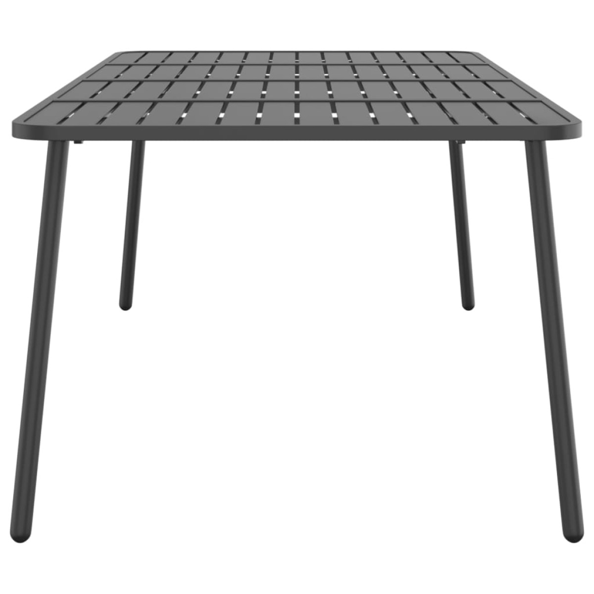 vidaXL Τραπέζι Κήπου Ανθρακί 200x100x71 εκ. Ατσάλινο