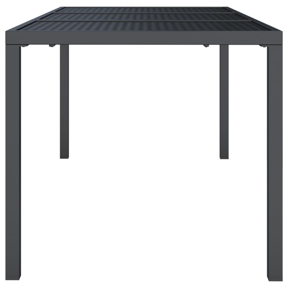 vidaXL Τραπέζι Κήπου Ανθρακί 165x80x72 εκ. Ατσάλινο