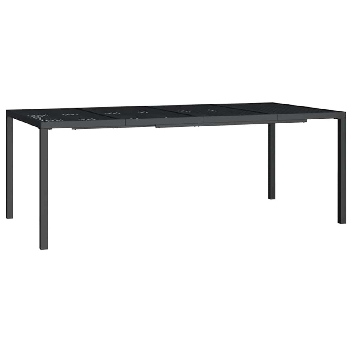 vidaXL Τραπέζι Κήπου Ανθρακί 200x100x72 εκ. Ατσάλινο