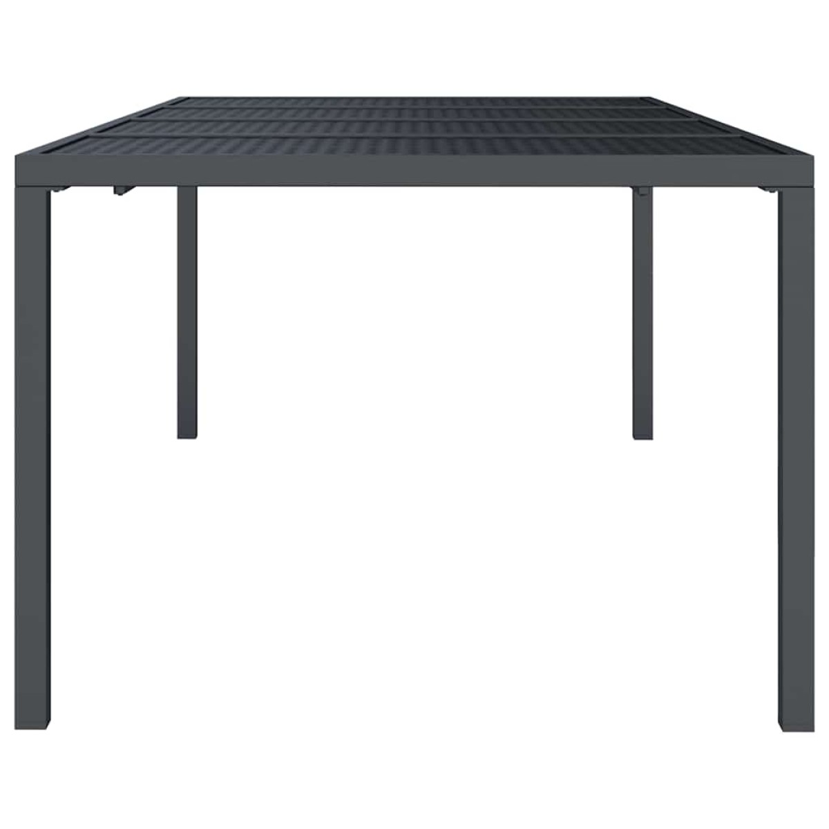 vidaXL Τραπέζι Κήπου Ανθρακί 200x100x72 εκ. Ατσάλινο