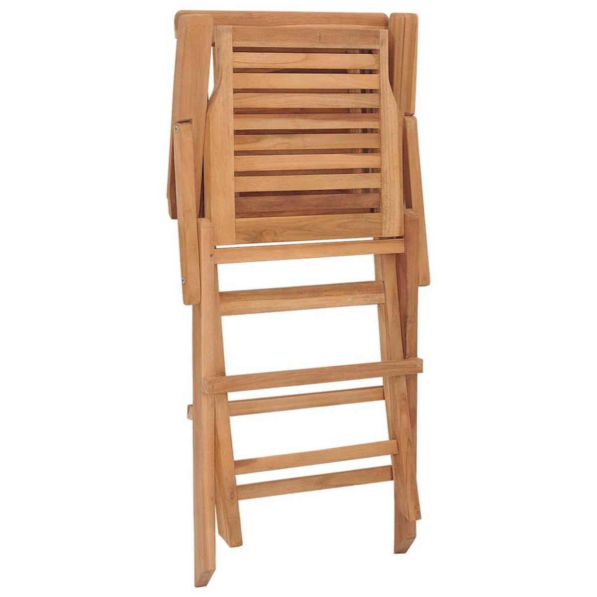 vidaXL Καρέκλες Κήπου Πτυσσόμενες 2 τεμ. 56x63x90 εκ. Μασίφ Ξύλο Teak