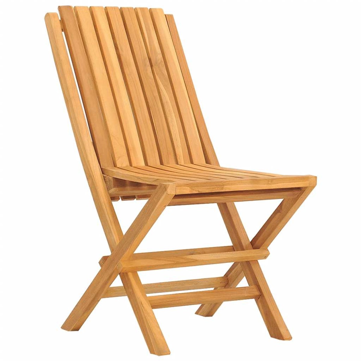 vidaXL Καρέκλες Κήπου Πτυσσόμενες 2 τεμ. 47x47x89 εκ. Μασίφ Ξύλο Teak