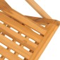 vidaXL Καρέκλες Κήπου Πτυσσόμενες 2 τεμ. 61x67x90 εκ. Μασίφ Ξύλο Teak