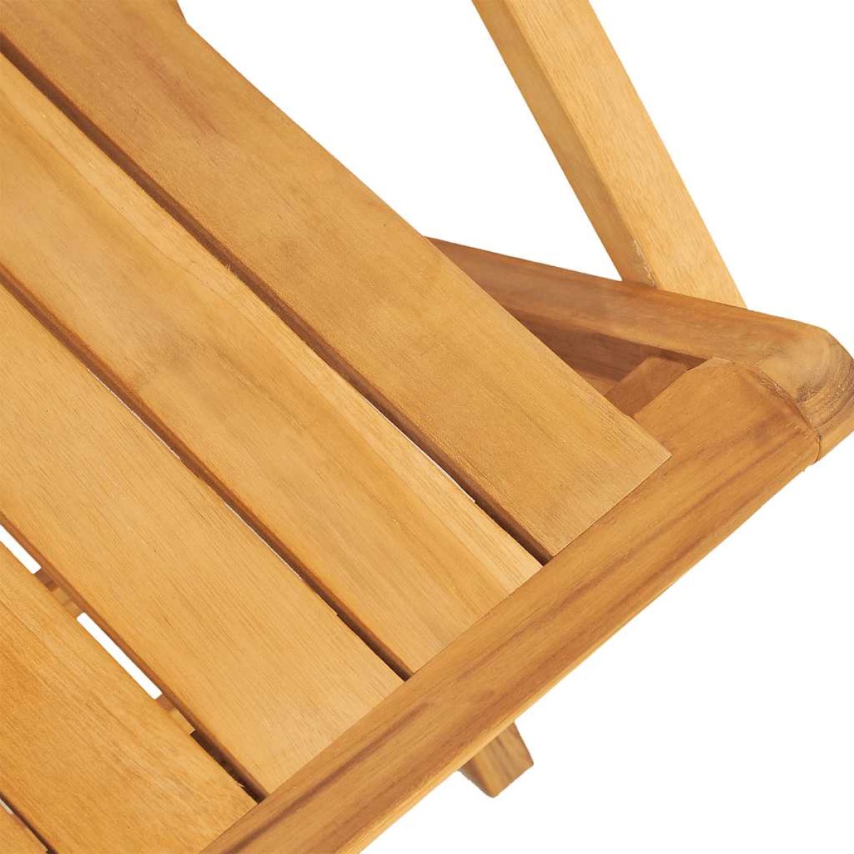 vidaXL Καρέκλες Κήπου Πτυσσόμενες 2 τεμ. 55x61x90 εκ. Μασίφ Ξύλο Teak
