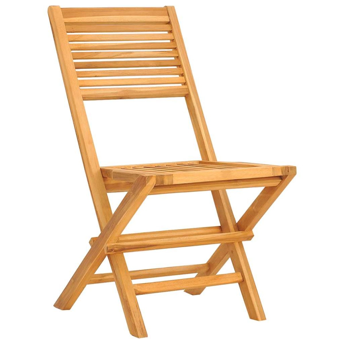 vidaXL Καρέκλες Κήπου Πτυσσόμενες 2 τεμ. 47x62x90 εκ. Μασίφ Ξύλο Teak