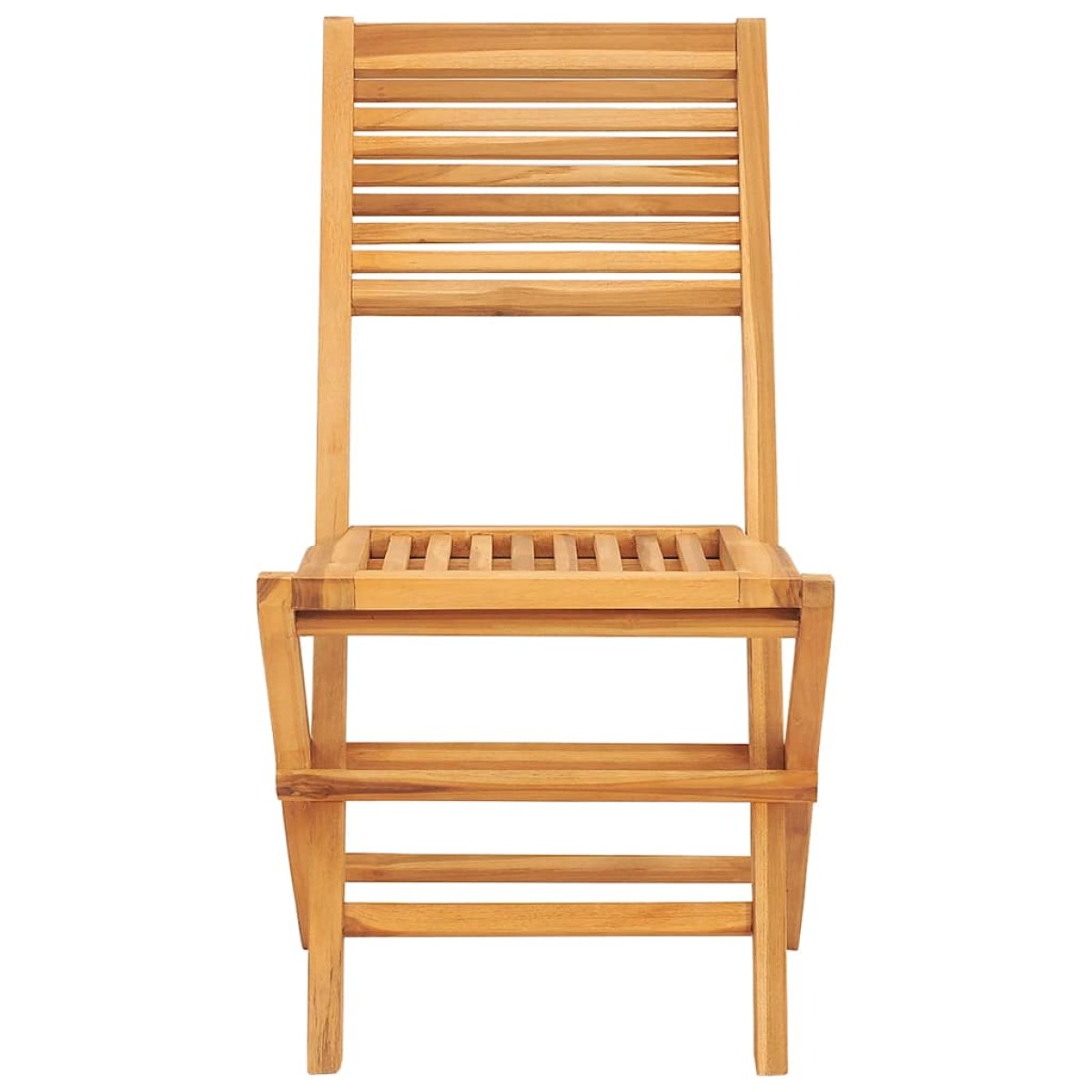 vidaXL Καρέκλες Κήπου Πτυσσόμενες 2 τεμ. 47x62x90 εκ. Μασίφ Ξύλο Teak