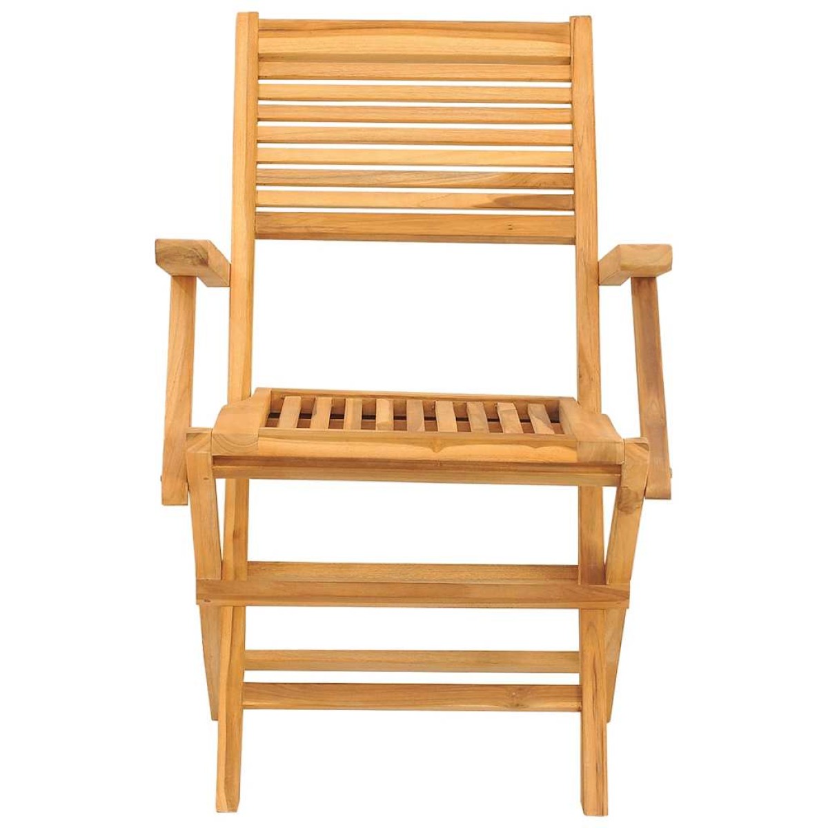 vidaXL Καρέκλες Κήπου Πτυσσόμενες 2 τεμ. 55x62x90 εκ. Μασίφ Ξύλο Teak