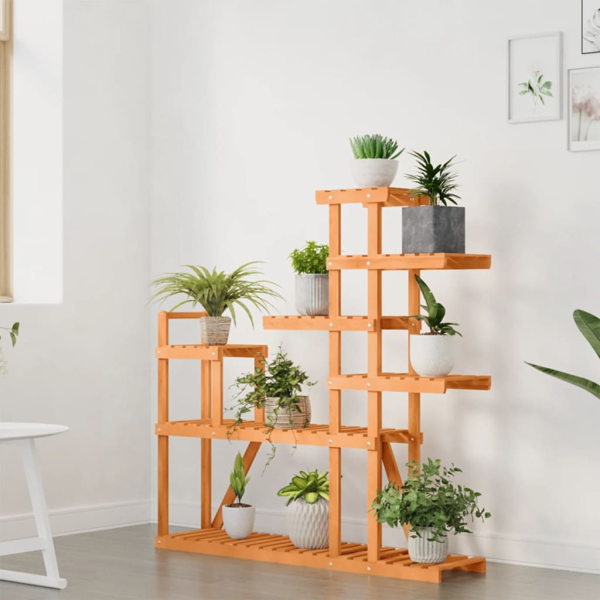 vidaXL Βάση Λουλουδιών 110 x 25 x 111 εκ. από Μασίφ Ξύλο Ελάτης