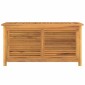 vidaXL Μπαούλο Αποθήκευσης Κήπου με Τσάντα 114x50x58εκ Μασίφ Ξύλο Teak