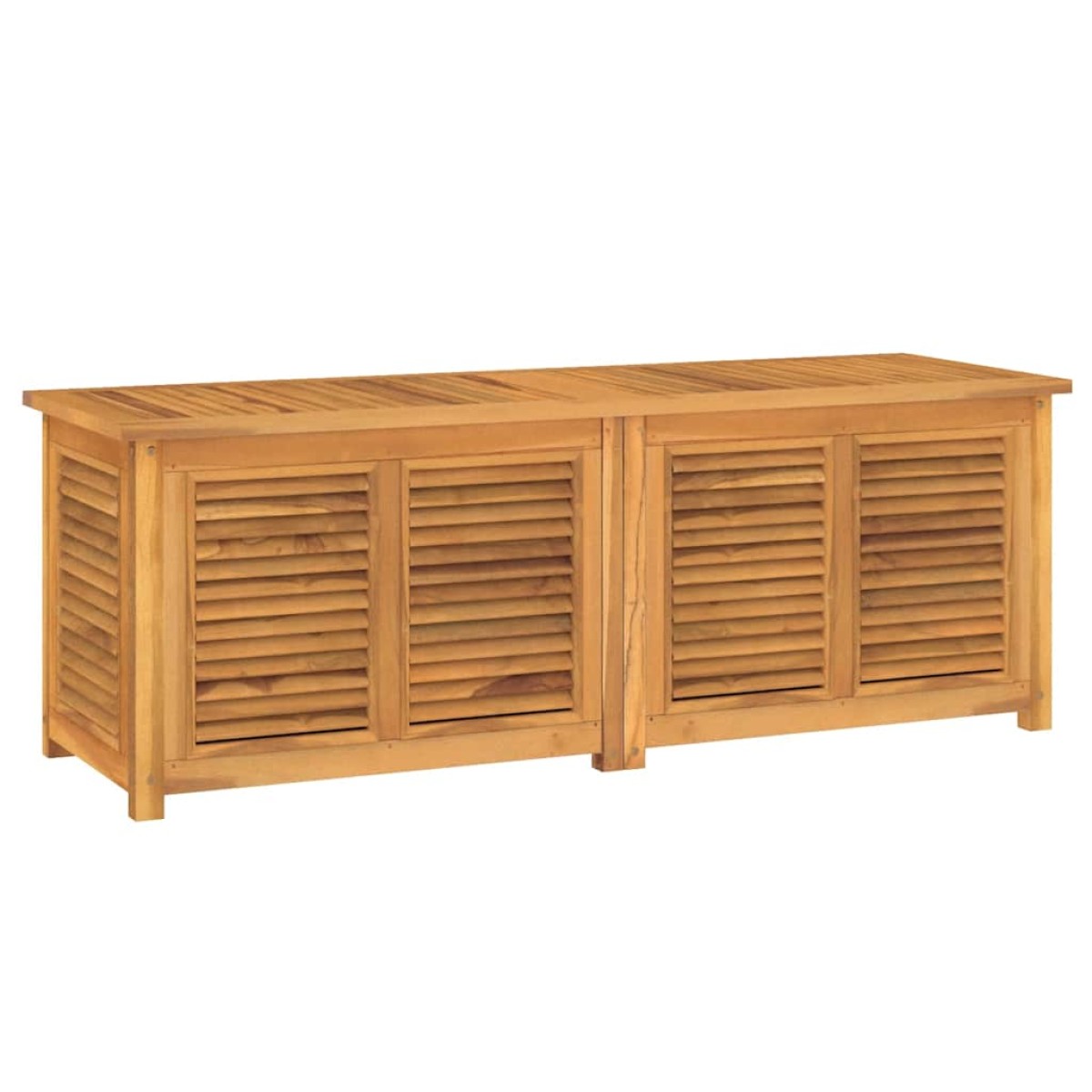 vidaXL Μπαούλο Αποθήκευσης Κήπου με Τσάντα 150x50x53εκ Μασίφ Ξύλο Teak