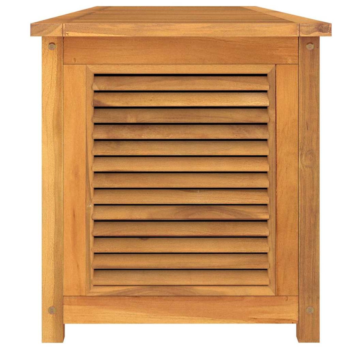 vidaXL Μπαούλο Αποθήκευσης Κήπου με Τσάντα 200x50x53εκ Μασίφ Ξύλο Teak