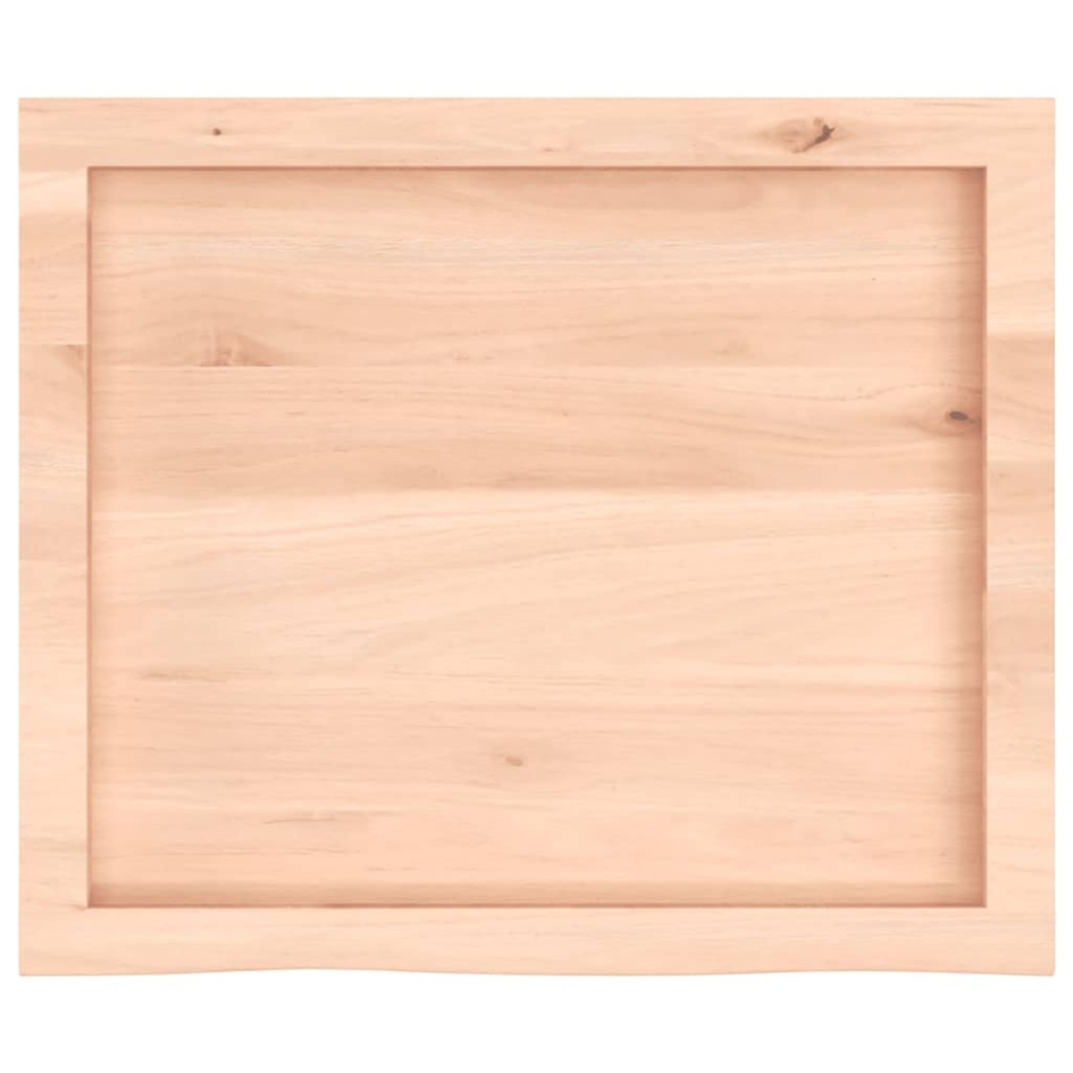 vidaXL Ράφι Τοίχου 60x50x(2-6) εκ. από Ακατέργαστο Μασίφ Ξύλο Δρυός
