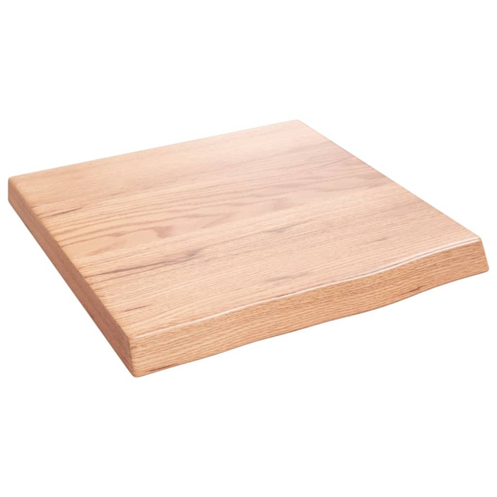 vidaXL Ράφι Τοίχου Ανοιχτό Καφέ 40x40x(2-4)εκ. Επεξ. Μασίφ Ξύλο Δρυός