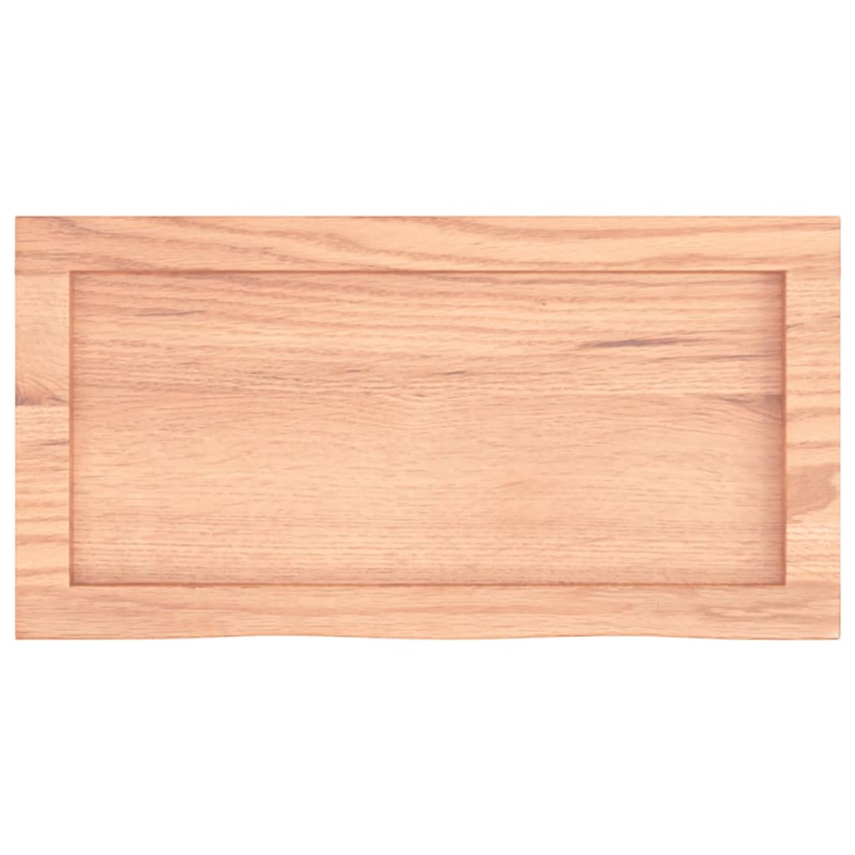 vidaXL Ράφι Τοίχου Ανοιχτό Καφέ 60x30x(2-6)εκ. Επεξ. Μασίφ Ξύλο Δρυός