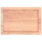 vidaXL Ράφι Τοίχου Ανοιχτό Καφέ 60x40x(2-6)εκ. Επεξ. Μασίφ Ξύλο Δρυός