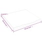 vidaXL Ράφι Τοίχου Ανοιχτό Καφέ 60x60x2 εκ. Επεξεργ. Μασίφ Ξύλο Δρυός