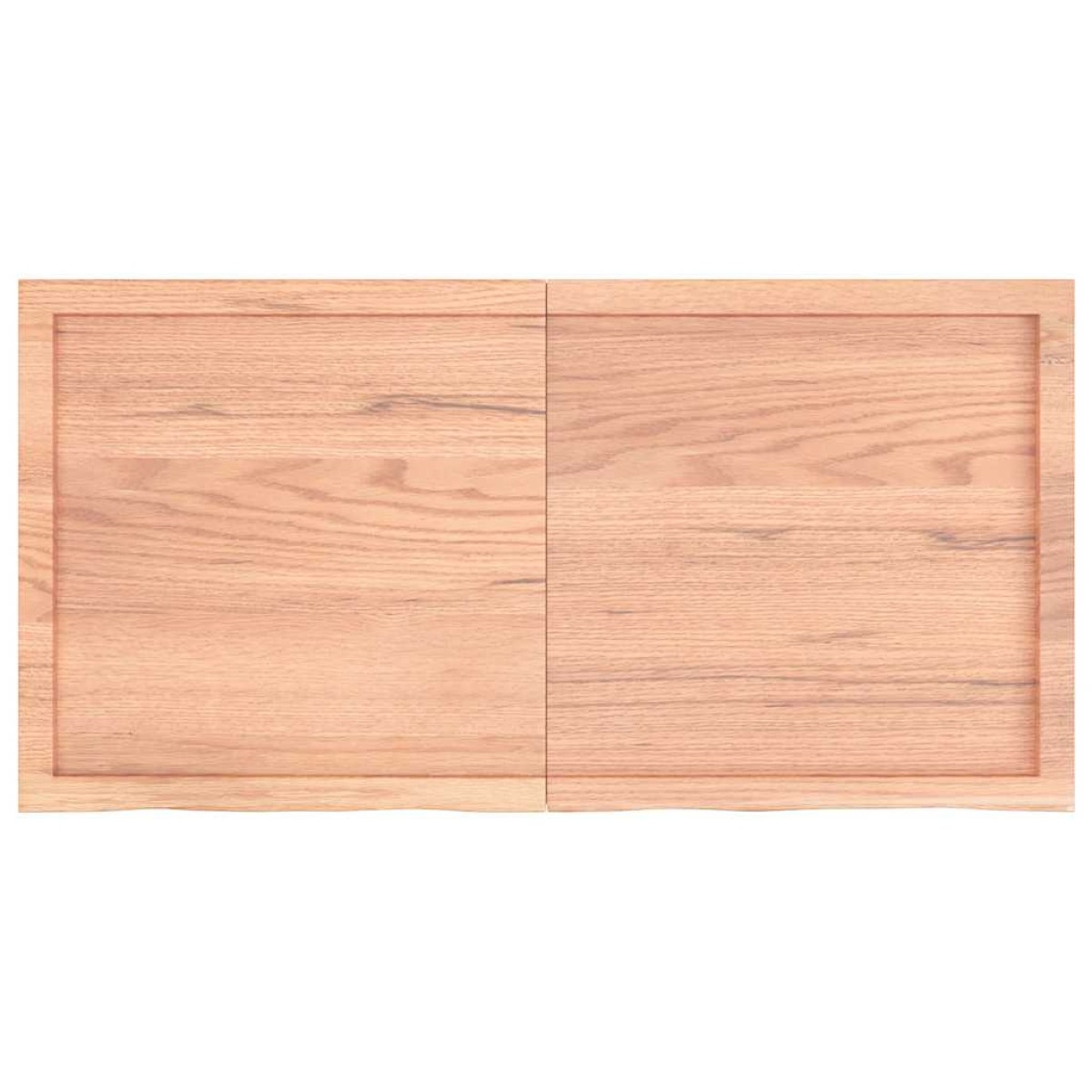 vidaXL Ράφι Τοίχου Ανοιχτό Καφέ 120x60x4 εκ. Επεξεργ. Μασίφ Ξύλο Δρυός