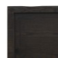 vidaXL Ράφι Τοίχου Σκούρο Καφέ 40x30x(2-6) εκ. Επεξ. Μασίφ Ξύλο Δρυός
