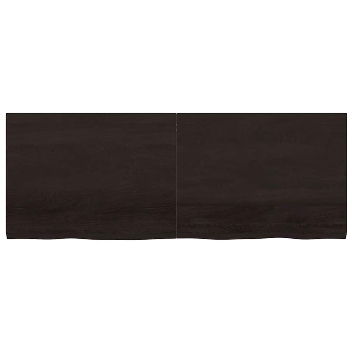 vidaXL Ράφι Τοίχου Σκούρο Γκρι 160x60x4 εκ. Επεξεργ. Μασίφ Ξύλο Δρυός