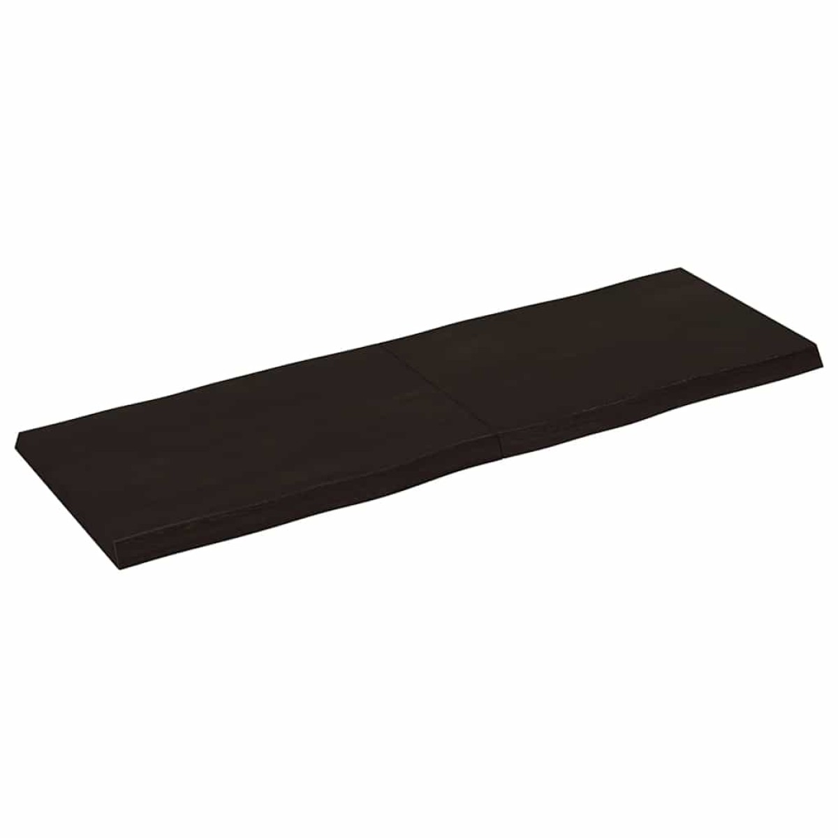 vidaXL Επιφάνεια Τραπεζιού Σκ Γκρι 120x40x4εκ Επ. Ξύλο Δρυός Live Edge