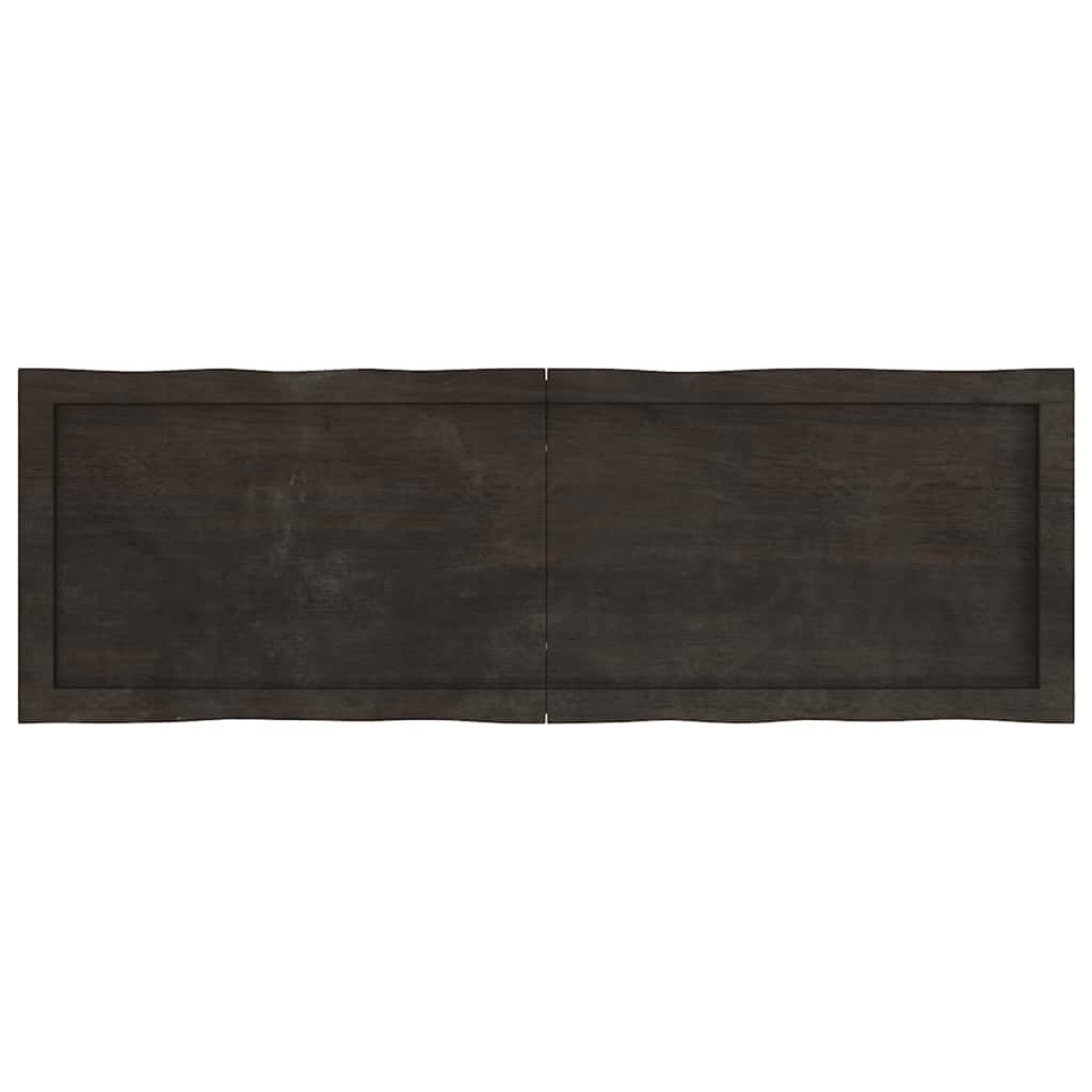 vidaXL Επιφάνεια Τραπεζιού Σκ Γκρι 120x40x4εκ Επ. Ξύλο Δρυός Live Edge