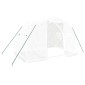 vidaXL Θερμοκήπιο με Ατσάλινο Πλαίσιο Λευκό 6 μ² 3 x 2 x 2 μ.