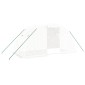 vidaXL Θερμοκήπιο με Ατσάλινο Πλαίσιο Λευκό 8 μ² 4 x 2 x 2 μ.